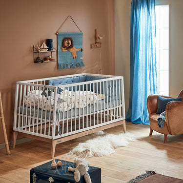 Leander Luna Cot in White 140 x 70 cm
