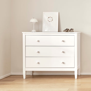 Isle of Dogs Design 3 Drawer Chest of Drawers in White