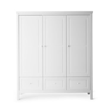 Isle of Dogs Design 3 Door Wardrobe in White