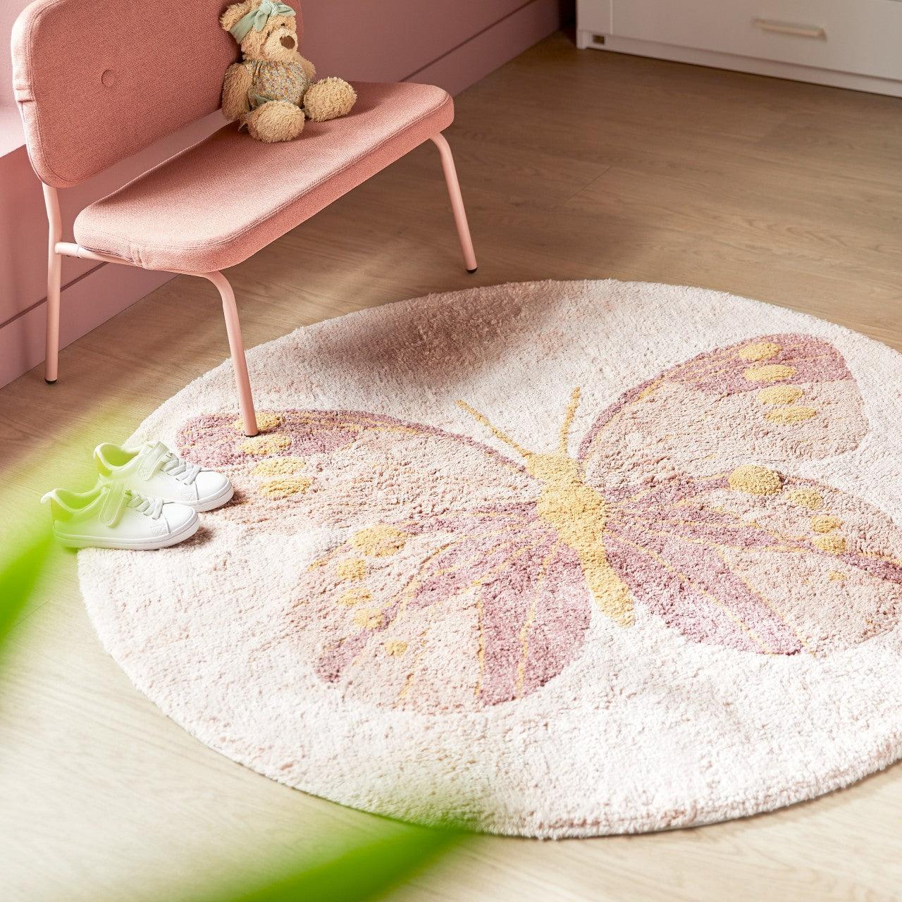 Lifetime Kidsrooms Round Butterfly Rug – Kidsorium