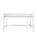 LIFETIME Kidsrooms BREEZE Semi High-Bed with Optional Curtains 
