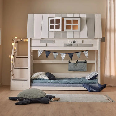 LIFETIME Kidsrooms My hangout Low Bunk Bed with Storage Steps