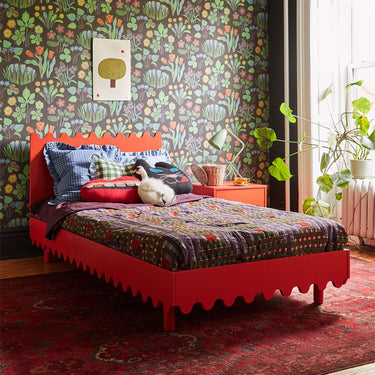 Oeuf NYC Moss Single Bed - Tomato
