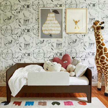 Oeuf NYC Perch Toddler Bed - White/Walnut