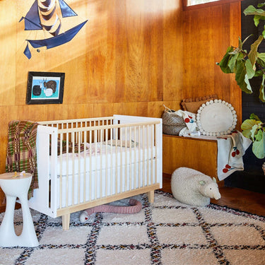 Oeuf NYC Rhea Cot Bed - White/Birch