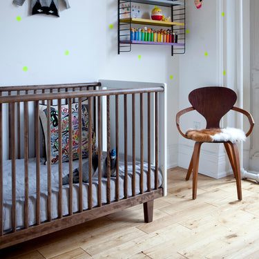 Oeuf NYC Rhea Cot Bed - White/Walnut