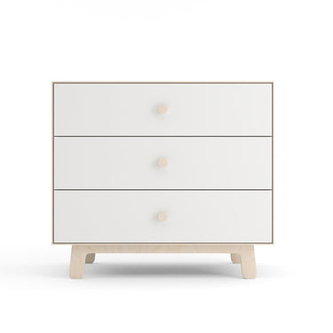 Oeuf NYC Merlin 3 Drawer Dresser Sparrow - White/Birch