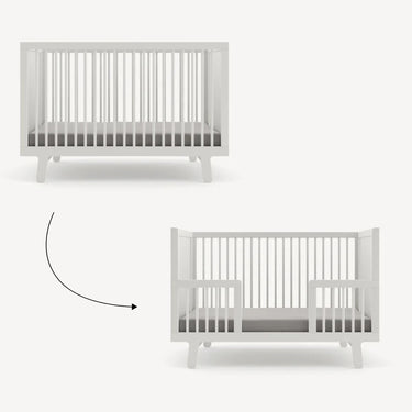 Oeuf NYC Sparrow Cot Bed Conversion Kit - White