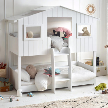 Willow Treehouse Bunk Bed in White