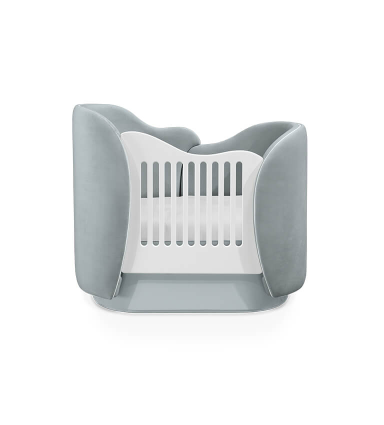 Circu Luxury Cloud Cot - Paris Light Grey – Kidsorium