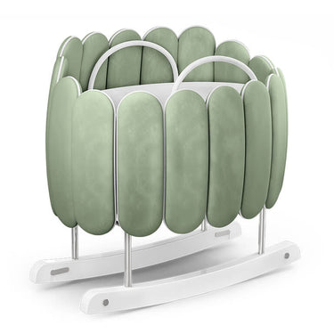 Circu Gold Plated Lotus Rocking Cot - Beauty Green