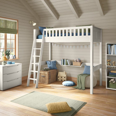 Arven High Sleeper Bed in White